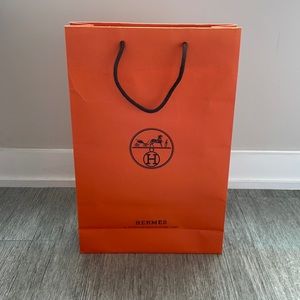 New Hermes orange shopping bag